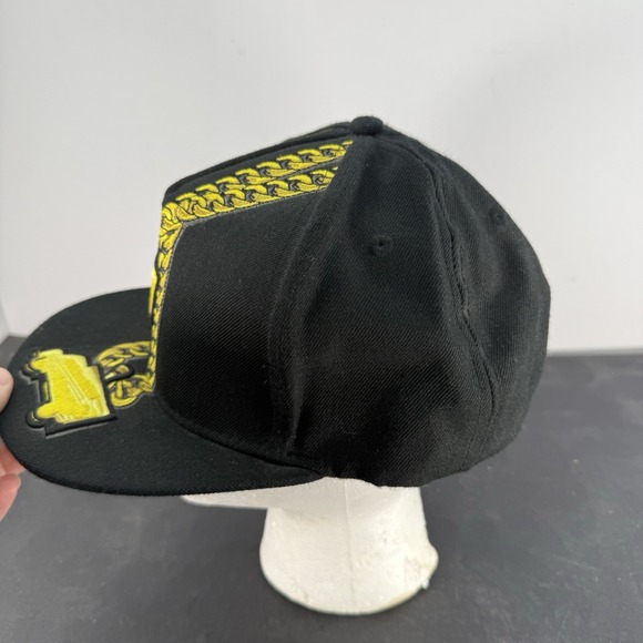 Trukfit 2 Trucks Chains Mens Strapback Black Adjustable Wool Blend Hat Y2K - Picture 3 of 8
